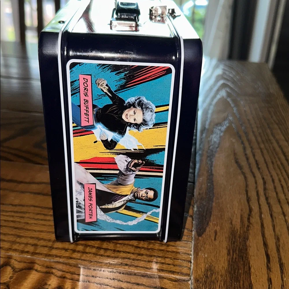 Super Heroes of Philanthropy Metal Lunchbox and Thermos Set - Multicolor